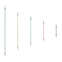relaxdays Spanngurt 26,5 - 93,0 cm, 24 St.