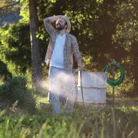 relaxdays Gartenschlauchhalter für 61,0 m  ( 10033044_0 )