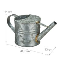 relaxdays Gießkanne silber 1,3 l