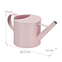 relaxdays Gießkanne rosa 1,3 l
