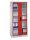 CP Stahlschrank 8920-055 S10153 lichtgrau, rubinrot, Acrylglas 4 Fachböden 93,0 x 40,0 x 195,0 cm, aufgebaut, 1 St.