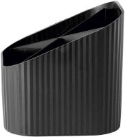 HAN Stiftehalter Re-X-LOOP schwarz Polypropylen 4 Fächer 11,1 x 12,1 x 10,6 cm
