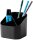 HAN Stiftehalter Re-X-LOOP schwarz Polypropylen 4 Fächer 11,1 x 12,1 x 10,6 cm