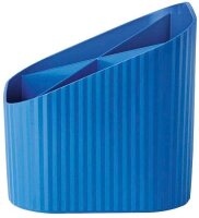 HAN Stiftehalter Re-X-LOOP blau Polypropylen 4 Fächer 11,1 x 12,1 x 10,6 cm