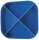 HAN Stiftehalter Re-X-LOOP blau Polypropylen 4 Fächer 11,1 x 12,1 x 10,6 cm