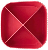 HAN Stiftehalter Re-X-LOOP rot Polypropylen 4 Fächer 11,1 x 12,1 x 10,6 cm