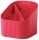 HAN Stiftehalter Re-X-LOOP rot Polypropylen 4 Fächer 11,1 x 12,1 x 10,6 cm