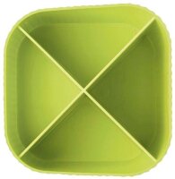 HAN Stiftehalter Re-X-LOOP lemon Polypropylen 4 Fächer 11,1 x 12,1 x 10,6 cm