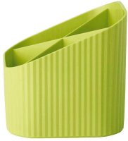 HAN Stiftehalter Re-X-LOOP lemon Polypropylen 4 Fächer 11,1 x 12,1 x 10,6 cm