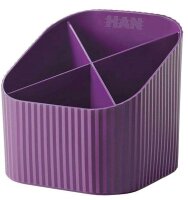 HAN Stiftehalter X-LOOP lila Polypropylen 4 Fächer...