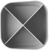 HAN Stiftehalter X-LOOP grau Polypropylen 4 Fächer 11,1 x 12,1 x 10,6 cm