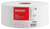 KATRIN Jumbo-Toilettenpapier Gigant S2 2-lagig, 12 Rollen