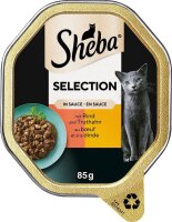 Sheba® Katzen-Nassfutter Selection in Sauce mit Rind...