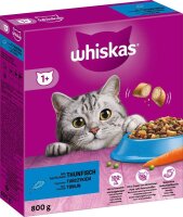 whiskas® Katzen-Trockenfutter 1+ mit Thunfisch 800,0 g