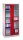 CP Stahlschrank 8921-055 S10373 lichtgrau, rubinrot, Acrylglas 4 Fachböden 93,0 x 50,0 x 195,0 cm, aufgebaut, 1 St.