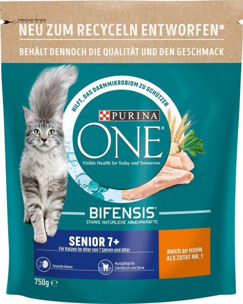 PURINA ONE® Katzen-Trockenfutter Senior 7+ reich an Huhn und Vollkorn-Getreide 7  ( 5541817001 )