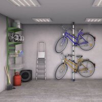 relaxdays Teleskop-Fahrradhalter für 2 Fahrräder, 1 St.