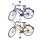 relaxdays Teleskop-Fahrradhalter für 2 Fahrräder, 1 St.