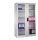 CP Stahlschrank 8931-055 S10296 lichtgrau, Acrylglas 4 Fachböden 120,0 x 50,0 x 195,0 cm, aufgebaut, 1 St.
