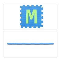 relaxdays Spielmatte ABC & Zahlen mehrfarbig 179,0 x 179,0 cm  ( 10021531_0 )