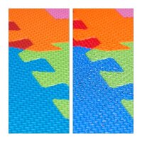 relaxdays Spielmatte ABC & Zahlen mehrfarbig 179,0 x 179,0 cm  ( 10021531_0 )