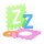 relaxdays Spielmatte ABC & Zahlen mehrfarbig 179,0 x 179,0 cm  ( 10021531_0 )