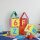 relaxdays Spielmatte ABC & Zahlen mehrfarbig 179,0 x 179,0 cm  ( 10021531_0 )