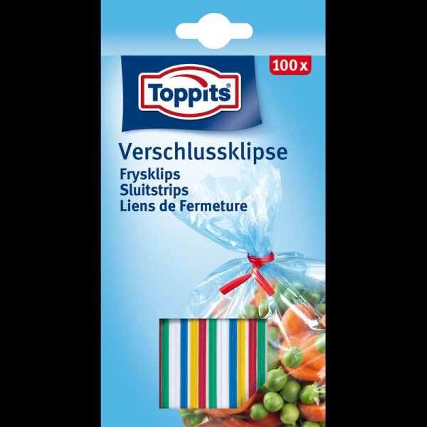 Toppits Verschlussclips mehrfarbig, 100 St.