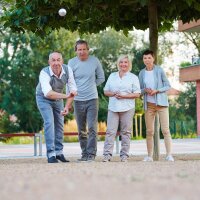 relaxdays Boule Wurfspiel, 1 Set