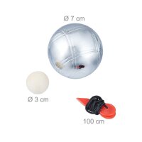 relaxdays Boule Wurfspiel, 1 Set