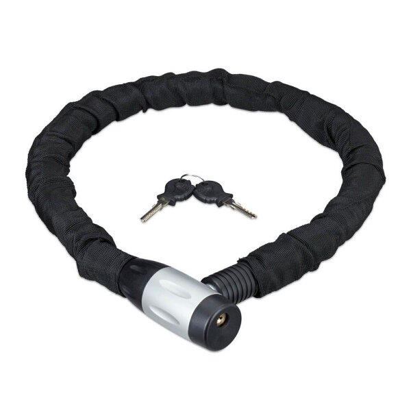 relaxdays Fahrradschloss schwarz 100,0 cm, 1 St.