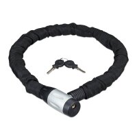 relaxdays Fahrradschloss schwarz 100,0 cm, 1 St.