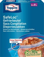 Toppits Gefrierbeutel SafeLoc 8,0 l, 6 St.