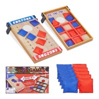 relaxdays 2 in 1 Cornhole & Tic Tac Toe Wurfspiel, 1 Set
