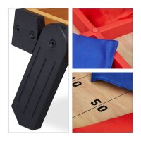 relaxdays 2 in 1 Cornhole & Tic Tac Toe Wurfspiel, 1 Set
