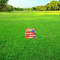 relaxdays 2 in 1 Cornhole & Tic Tac Toe Wurfspiel, 1 Set