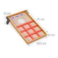 relaxdays 2 in 1 Cornhole & Tic Tac Toe Wurfspiel, 1 Set