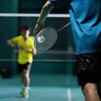 relaxdays Badminton-Set schwarz