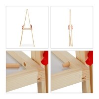 relaxdays Kindertafel 39,0 x 32,0 cm weiß/grün