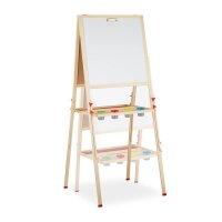 relaxdays Kindertafel 59,0 x 59,0 cm weiß/grün