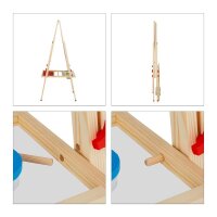 relaxdays Kindertafel 59,0 x 59,0 cm weiß/grün