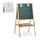 relaxdays Kindertafel 59,0 x 59,0 cm weiß/grün