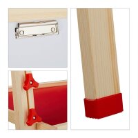 relaxdays Kindertafel 49,0 x 39,0 cm weiß/grün