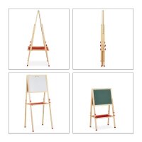 relaxdays Kindertafel 49,0 x 39,0 cm weiß/grün