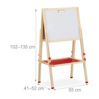 relaxdays Kindertafel 49,0 x 39,0 cm weiß/grün