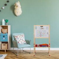 relaxdays Kindertafel 49,0 x 39,0 cm weiß/grün