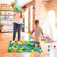 relaxdays Spielmatte Dinosaurier grün/bunt 90,0 x...