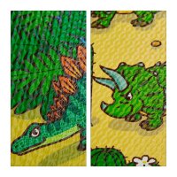 relaxdays Spielmatte Dinosaurier grün/bunt 90,0 x 90,0 cm