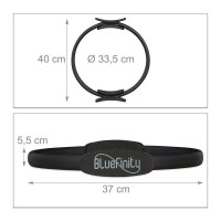 relaxdays Pilates-Ring schwarz