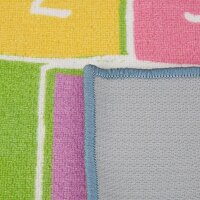 relaxdays Spielteppich Hüpfspiel blau/bunt 70,0 x 180,0 cm